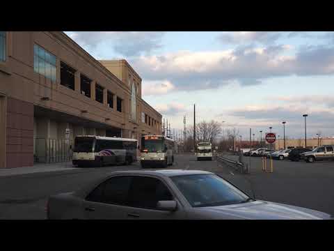 Ônibus NJT: PABT com destino a D4500CT 21142 Rt.124 saindo de Secaucus Jct