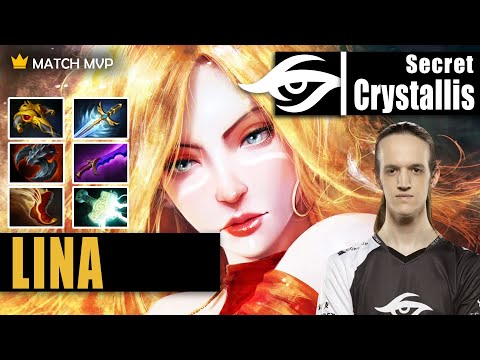 Lina Safelane | Secret.Crystallis | MUST SPAM LINA THIS PATCH EZ CARRY | 7.32d Gameplay Highlight