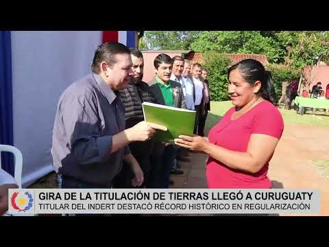 Gira de la titulación de tierras llegó a Curuguaty, Canindeyú