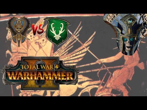 Tomb Kings vs Wood Elves | BONE BOSS ARKHAN - Total War Warhammer 2
