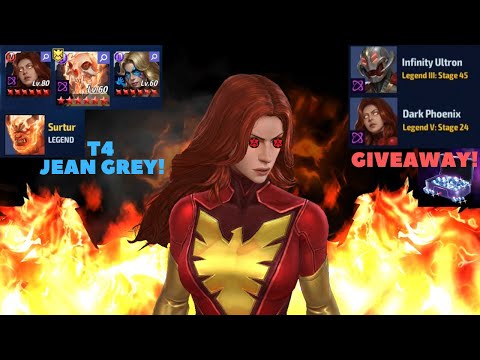 T4 DARK PHOENIX UNLOCKS THE AMATERASU! 9M ABL - ULTRON 45 - JEAN 24 - GBR - CRYSTALS GIVEAWAY - MFF