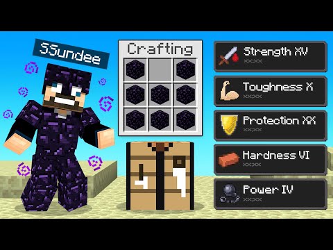 Beating Minecraft Using *ANY BLOCK* as ARMOR (HILARIOUS)