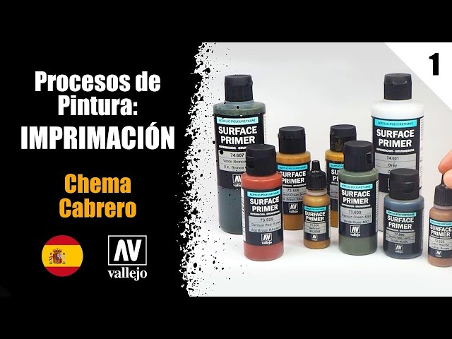 Vídeo relacionado con Vallejo Surface Primer Color Imprimación Acrílica Color Gris 200 Ml. Primer de Acabado Mate para Aerógrafo de Secado Rápido y Gran Adherencia para Figuras y Maquetas