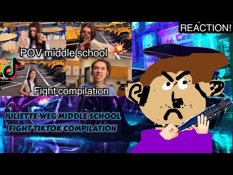 POV Middle school fight compilation - TikTok (Juliette Weg) (Reaction)