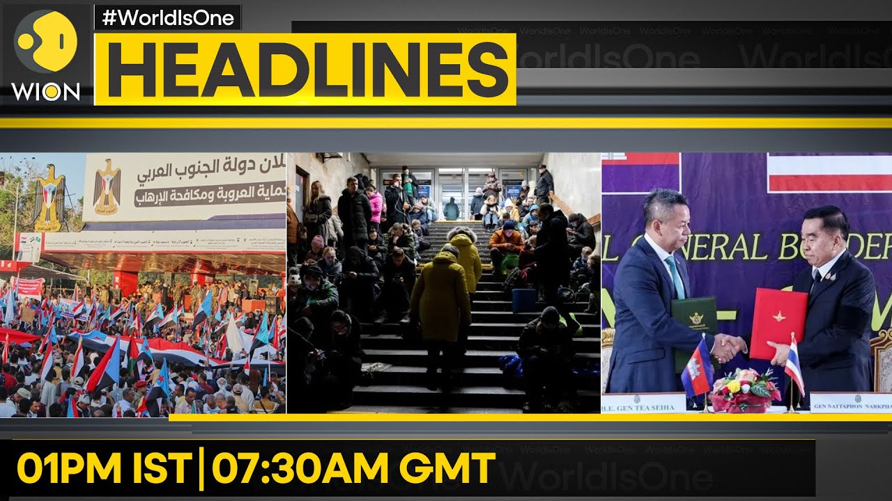 Yemen: Saudi-led Forces Warn Separatists | Thai-Cambodia Exchange Truce Documents | WION HEADLINES