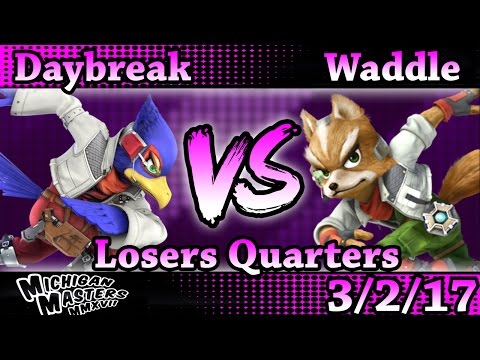 MMXVII -  Waddle (Fox) Vs. Daybreak (Falco) Smash Wii U Losers Quarters - Smash 4