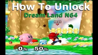 Super Smash Bros. Melee - How To Unlock (Dream Land N64) Stage