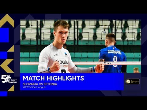 Highlights | Slovakia vs. Estonia - CEV Volleyball European Golden League 2023
