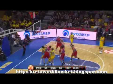 Euroleague 2010 - Top 16 - Week 4  Asseco Prokom - CSKA Moscow  88-81 (24-2-10) highlights