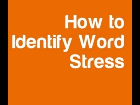 Word Stress and its Rules