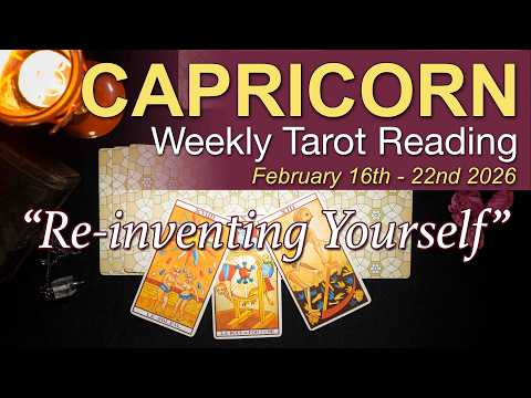 CAPRICORN Weekly Tarot ‘A CHANGE FOR THE BETTER!’ Intuitive Spiritual Guidance February 16 - 22 2026