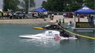 preview picture of video 'Drag Boat Racing at Lucas Oil Speedway'