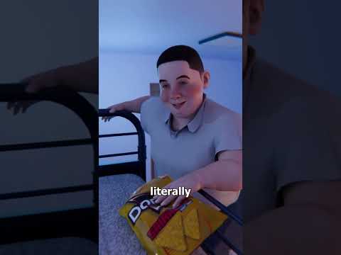 Мой друг сломал двухъярусную кровать и обвинил меня! 😂 #shorts