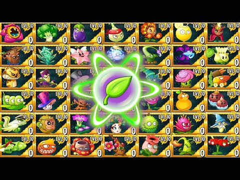 All Plants China Version 1 POWER-UP vs 7 Gravestones - Who Will Win? - PvZ 2 Challenge