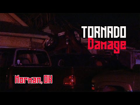 Tornado DAMAGE and Sirens in Norman, Oklahoma