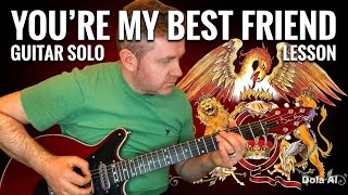 You're My Best Friend - Queen Guitar Solo Lesson (Guitar Tab)