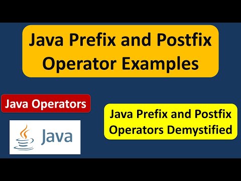 Java Prefix And Postfix Operators Java Tutorial