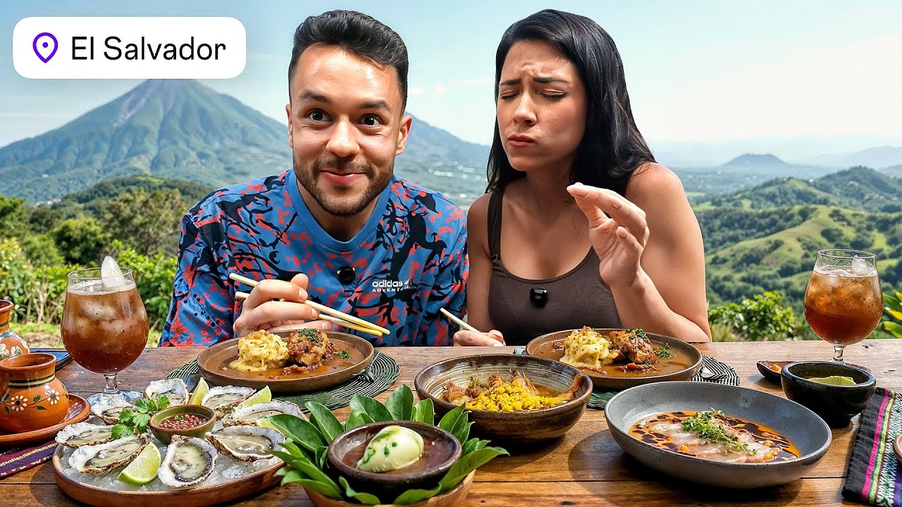 PROBANDO LA MEJOR COMIDA DE EL SALVADOR 🇸🇻