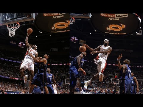 Lebron James Triple Double In His First Playoff Game | April 22, 2006