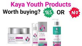 Kaya Youth face serum, night cream & body lotion Review| Rosie Mishra