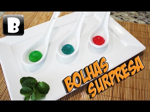 Bolhas Surpresa | Gastronomia Molecular