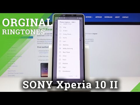 How to Change Ringtone on Sony Xperia 10 II Go –  Ringtone List