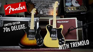 Video thumbnail for Telecasters with a trem?! Fender Limited Edition 70s Deluxe Telecasters by astringsuk