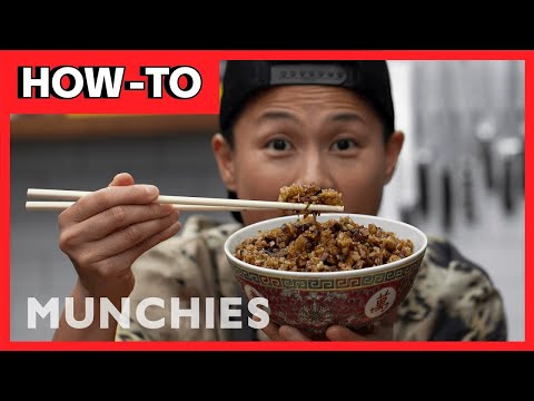 Making Classic Chinese Stir Fried Sticky Rice