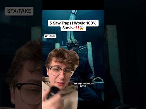 3 Saw Traps I Would 100% Survive‼️😱 #scary #movie #sawx