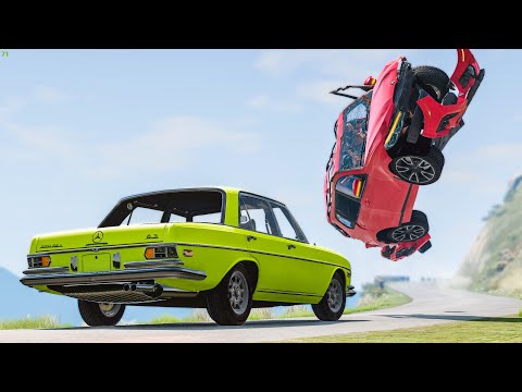 Out of Control Rollovers Crashes #45 - BeamNG Drive Crashes