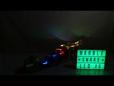 Marble Snake 6 LED Extreme Crazy Hubelino Murmelbahn