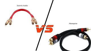 Video thumbnail for Seismic Audio Cables vs Monoprice Premium RCA Cables (Under 2 ft) by Audios Amigo