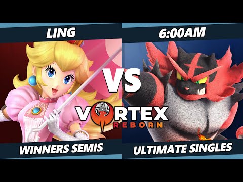 Vortex Legends 7 Winners Semis - Ling (Peach) Vs. 6:00AM (Incineroar) SSBU Ultimate Tournament
