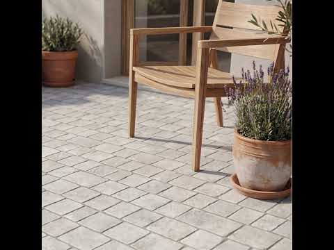 Carrelage sol extérieur classique Aurelha gris R11 15x45 cm