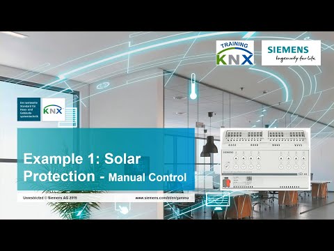 2.0 Siemens KNX Solar Protection Applications - Manual Operation