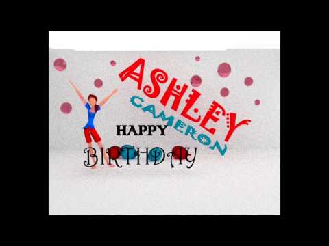 Ashley's Birthday Animation CARD!!!!