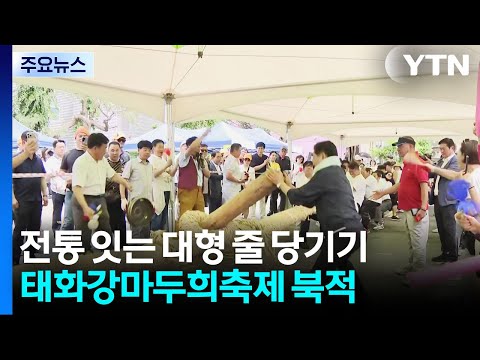 전통 잇는 대형 줄 당기기...태화강마두희축제 '북적' / YTN