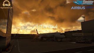 MSFS2020: Turkish Airlines A350-900 Early Morning Departure Out of Ist