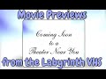 Movie Previews From The Labyrinth VHS TheVHSfiles