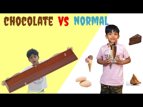 Chocolate 🍫 Vs Normal Food EATING Challenge ADEEB VS AHIL Funny video 😜 @souravjvlogs