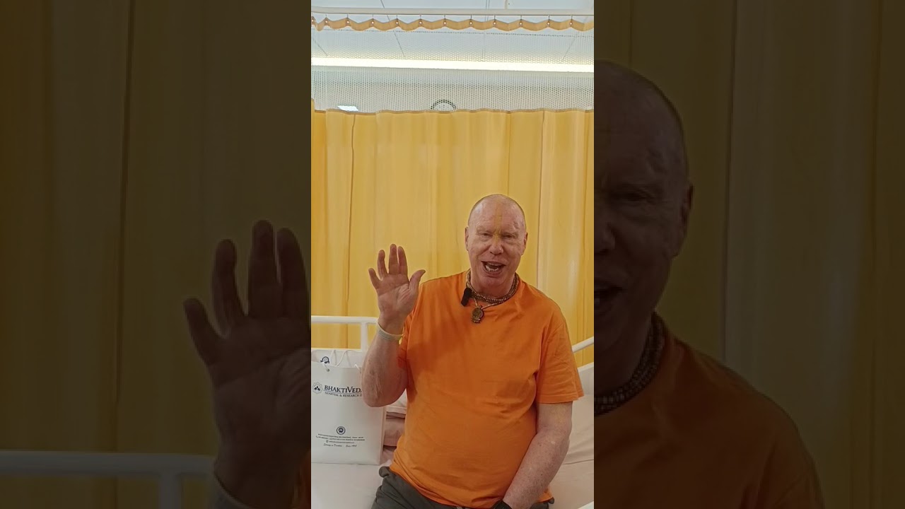 E.S. Bhakti Chaitanya Swami was discharged from the hospital!