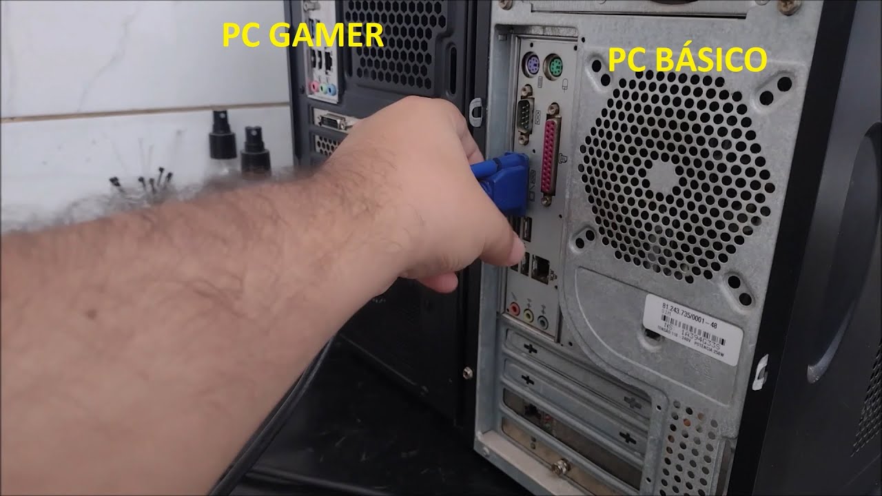 Como Ligar os Cabos do PC - PC Antigo e Gamer (Ligar Corretamente)