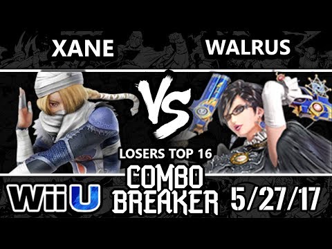 Combo Breaker 2017 Smash 4 - BxA | Xane (Sheik) vs Walrus (Bayonetta) - WiiU Top 16