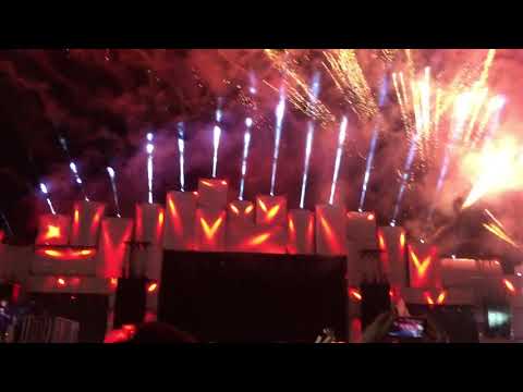 Queima de fogos abertura Rock in Rio 2017