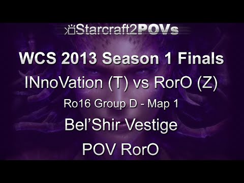 SC2 HotS - WCS 2013 S1 Finals - INnoVation vs RorO - Ro16 Group D - Map 1 - Bel'Shir - RorO