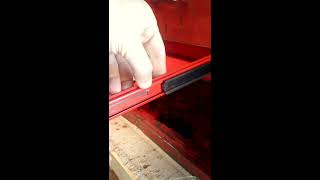 How to remove tool box drawers with friction slides