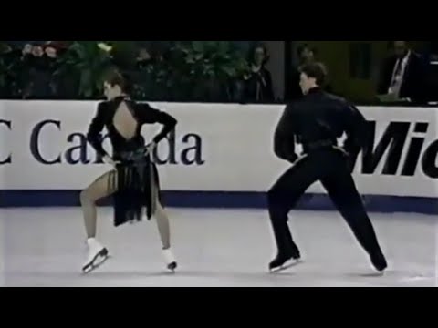 1992 Worlds. Marina KLIMOVA - Sergei PONOMARENKO. RUS. Compulsory Dance. Tango Romantica