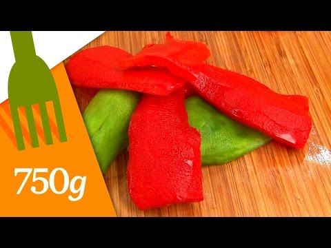 How to peel raw peppers? - 750g