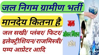 मानदेय प्लंबर इलेक्ट्रीशियन राजमिस्त्री पम्प आपरेटर आदि || Jal Nigam Grameen Aavedan 2022 Maandey