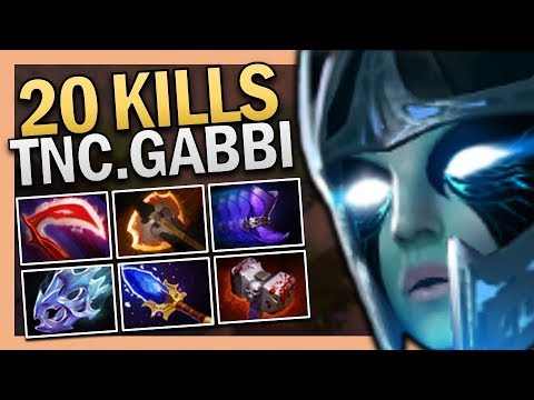 Dota 2 Safelane Phantom Assassin with 20 Kills by TNC.Gabbi TI9 Training